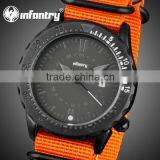 INFANTRY New Trendy Sport Style Orange NylonAuto Date Watch thumbnail-2