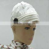 TYH003 Boy's White Cricket-cap Hat