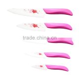 3"Paring knife 4"Fruit knife 5"Utility knife 6" Chef knife with Flower printing