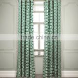 100% cotton printed curtains