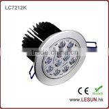Hot Sales 12x3W Recessed Led Ceiling Downlight for Commerical Lighting LC7212K