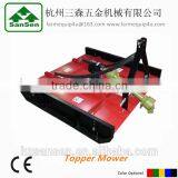 Tractor Topper Mower With Pto Shaft, 3point Linkage Mounted Implements for Agriculture Equipment Lawn Mower