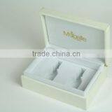 Pure White Wood Material Esstenial Oil Carrying Box &creative Elegant Packaging Perfume Box Design