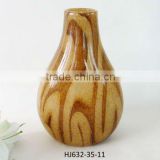 Murano Glass Vases in Amber
