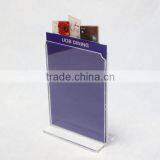 Tabletop A4 Size Acrylic Tabletop Menu Display Stand for Restaurant