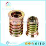 Odm Good Quality Zinc Alloy Colorful Furniture Wood Insert Nut thumbnail-4