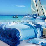 Luxury 4pcs 100% Cotton 3D Printed Shiny Bedlinen Duvet Cover Set Bedding Set