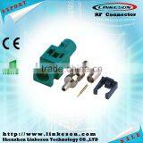 Fakra Z Plug Male Crimp Connector Waterblue