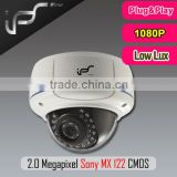 IP camera high image quality megapixel with P2P,POE,support the latest ONVIF IR camera