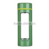 Best Sale Drinking 500 ml Green Sport Glass Water Bottle With Fruit Infuser thumbnail-3