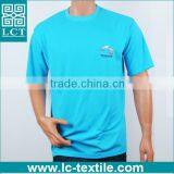 Hot China Products Blue Color Embroidered Cotton Plain Tshirt thumbnail-1