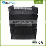 Good Flanging School / Office Mesh Desk Supplies Organizer 5 Tier Wall Mounted File Holder Magazine Rack thumbnail-5