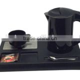 Cordless Automatic Plastic Electric Kettle tea/coffee tray set