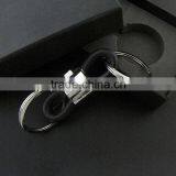 New Design Cool Personalised Luxury Manual Metal Leather Keychain Car Key Chain Key Ring Birthday Gift For Man Women thumbnail-2