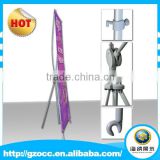 x shape banner stand Outdoor x banner stand with water base