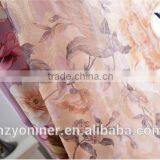 floral printing blackout fabric for curtain with printing voile for interior decoration curtain fabrics turkey
