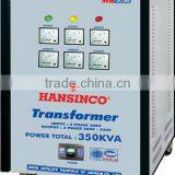 Hansinco Industrial Dry Transformers New 2038 B.A - 350KVA ( Input: 380V, Output: 220V, 200V)