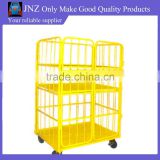 metal rolling folding wire shopping cart for sales
