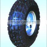 10"X3.50-4 Pneumatic Wheel for Hand Truck, Tool Cart-PR1001 thumbnail-1