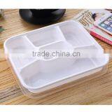 Plastic Takeaway Microwave pp Biodegradable Tableware 5 Compartments Food Container thumbnail-3