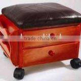 Foot Stool /w Two Drawers thumbnail-1