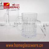 300ml High Clear Crystal Embossed Glass Stein With Lids 2016 Hot Selling thumbnail-4