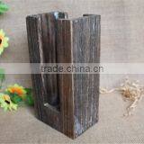 Винтажный цветной художественный индивидуально изготовленный деревянный держатель для подставок под стаканы thumbnail-3