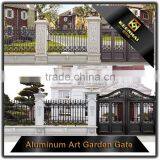 Exterior Powder Coated Aluminum Garden Gate Design for Security thumbnail-5