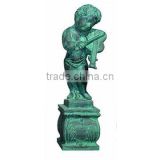 China supplier metal statue antique cast iron people statues