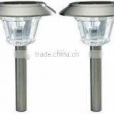 2-PC STERLING Stainless Steel Solar Landscape Path Light thumbnail-1