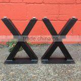 New Style 16 Inch X Shape Iron Metal Park Bench Leg for Sale thumbnail-1