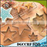 NBRSC 4PCS Baking Metal Star Shape Fruit Biscuit Pastry Cookie Cutter Set thumbnail-1