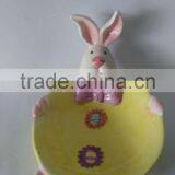 Wholesale Ceramic Easter Lovely Bunny Plate thumbnail-2