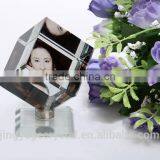 Crystal Laser Engraving Cube With LED Light Base thumbnail-2