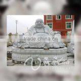 Outdoor Decoration Sculpture Stone Carving Laughing Buddha Garden Statues thumbnail-2
