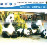 (HD-18905)Panda Family!fiberglass Resin Sculpture Animal thumbnail-1
