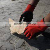 NMSAFETY 13 Gauge Red Nylon Liner Black Nitrile Glove/abrasion Resistant Gloves thumbnail-1