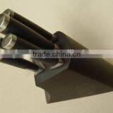 Black 5- Slots Solid Wood Knife Block, Stand, Holder, Black Lacquer Coated thumbnail-3