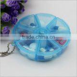 Custom Round 7 Compartment Plastic Pill Box,custom Plastic Seven Days Medicine Storage Pill Box,custom Plastic Seven Days Box thumbnail-3