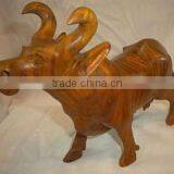 Handcrafted Wooden Cow thumbnail-1