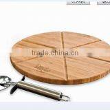 CHINA 100% BAMBOO Round Pizza Board With Knife