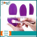 Silicone Surface Make Up Brush Cleaning Silicone Oval Makeup Brush thumbnail-1
