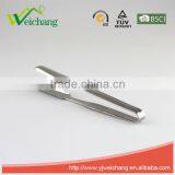 WCL593 Stainless Steel 6 Inchs Dentate Locking Food Tong Silver thumbnail-1
