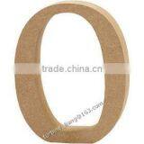 Wooden Number 0 Plain, Unpainted, Unfinished thumbnail-1