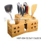 Bamboo Kitchen Utensil Holder thumbnail-1