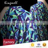 Custom Design Digital Print 100% Cotton Fabric for Dress or Decoration thumbnail-1