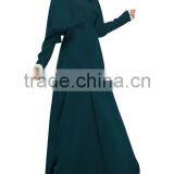 Abaya Islamic Muslim Cocktail Womens Long Sleeve Vintage Long Maxi Dress thumbnail-3