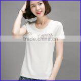 80% cotton 20% polyester printed t shirt wholesale china round bottom one direction t-shirt no label