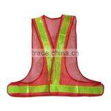 Wholesale Printing Logo Cheap Low MOQ Orange Yellow Green Safety Mesh Traffic Reflectors Incident Vest 3M Reflective Tank Top thumbnail-2