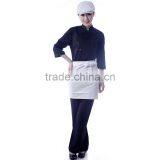 Custom 65% Cotton 35% Polyester Black Chef Uniform thumbnail-6